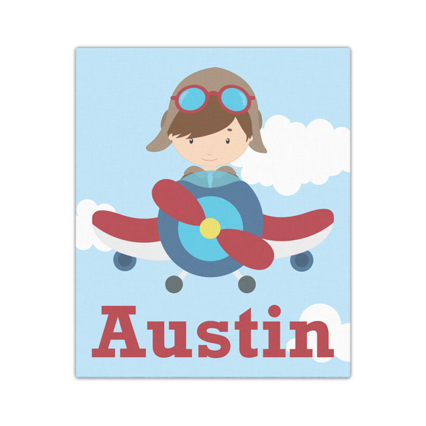 Airplane & Pilot 20x24 - Canvas Print - Front View