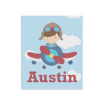 Airplane & Pilot Poster - Matte - 20x24 (Personalized)
