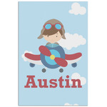 Airplane & Pilot Poster - Matte - 24x36 (Personalized)