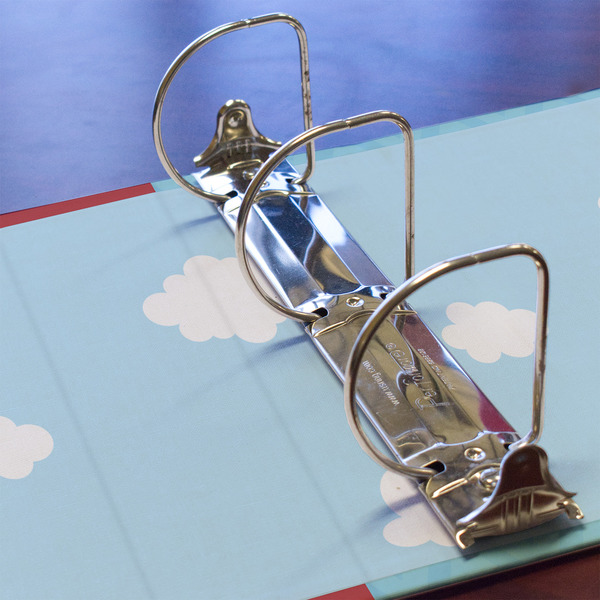 Airplane & Pilot 3 Ring Binders - Full Wrap - 3" - DETAIL