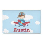 Airplane & Pilot 3' x 5' Patio Rug (Personalized)