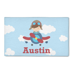 Airplane & Pilot 3' x 5' Patio Rug (Personalized)
