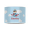 Airplane & Pilot 8" Drum Lampshade - FRONT (Poly Film)