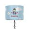 Airplane & Pilot 8" Drum Lampshade - ON STAND (Fabric)