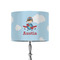Airplane & Pilot 8" Drum Lamp Shade - Fabric (Personalized)