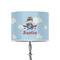 Airplane & Pilot 8" Drum Lampshade - ON STAND (Poly Film)