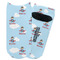Airplane & Pilot Adult Ankle Socks - Single Pair - Front and Back
