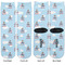 Airplane & Pilot Adult Crew Socks - Double Pair - Front and Back - Apvl