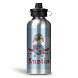 Airplane & Pilot Water Bottles - 20 oz - Aluminum (Personalized)