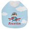 Airplane & Pilot Jersey Knit Baby Bib w/ Name or Text