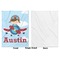 Airplane & Pilot Baby Blanket (Single Side - Printed Front, White Back)