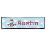 Airplane & Pilot Bar Mat - Large (Personalized)
