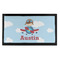 Airplane & Pilot Bar Mat - Small (Personalized)