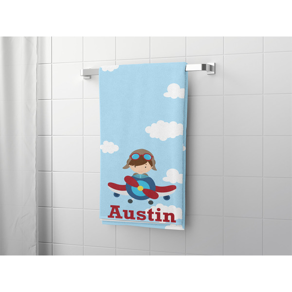 Airplane & Pilot Bath Towel - LIFESTYLE