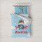 Airplane & Pilot Duvet Cover Set - Twin (Personalized)