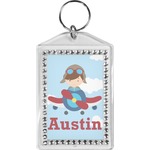 Airplane & Pilot Bling Keychain (Personalized)