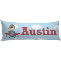Airplane & Pilot Body Pillow Case (Personalized)