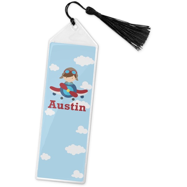 Custom Airplane & Pilot Book Mark w/Tassel (Personalized)