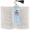 Airplane & Pilot Bookmark with tassel - In book