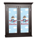 Airplane & Pilot Cabinet Decal - Small (Personalized)