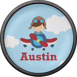Airplane & Pilot Cabinet Knob (Black) (Personalized)