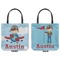Airplane & Pilot Canvas Tote - Front and Back