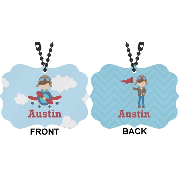 Airplane & Pilot Car Ornament (Approval)