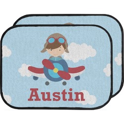 Airplane & Pilot Car Floor Mats (Back Seat) (Personalized)