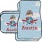 Airplane & Pilot Car Floor Mats Set - 2 Front & 2 Back (Personalized)