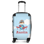 Airplane & Pilot Suitcase - 20" Carry On (Personalized)