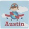 Airplane & Pilot Ceramic Tile Hot Pad (Personalized)