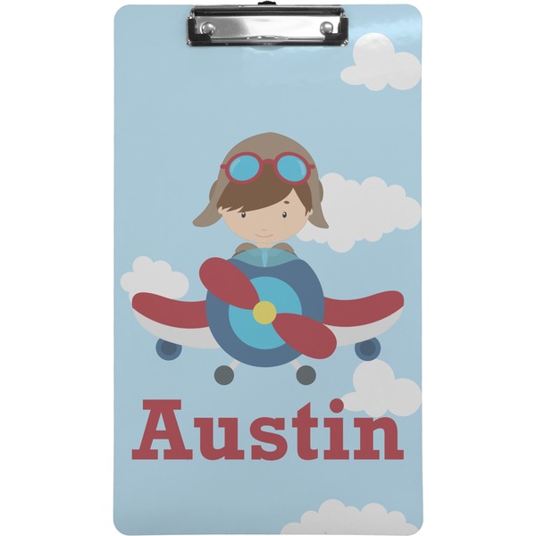 Custom Airplane & Pilot Clipboard (Legal Size) (Personalized)