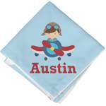 Airplane & Pilot Cloth Napkin w/ Name or Text