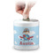 Airplane & Pilot Coin Bank (Personalized)