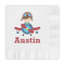 Airplane & Pilot Embossed Decorative Napkins (Personalized)