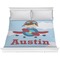 Airplane & Pilot Comforter - King (Personalized)
