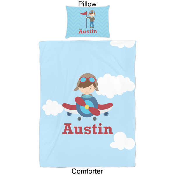 Airplane & Pilot Comforter Set - Twin - Approval