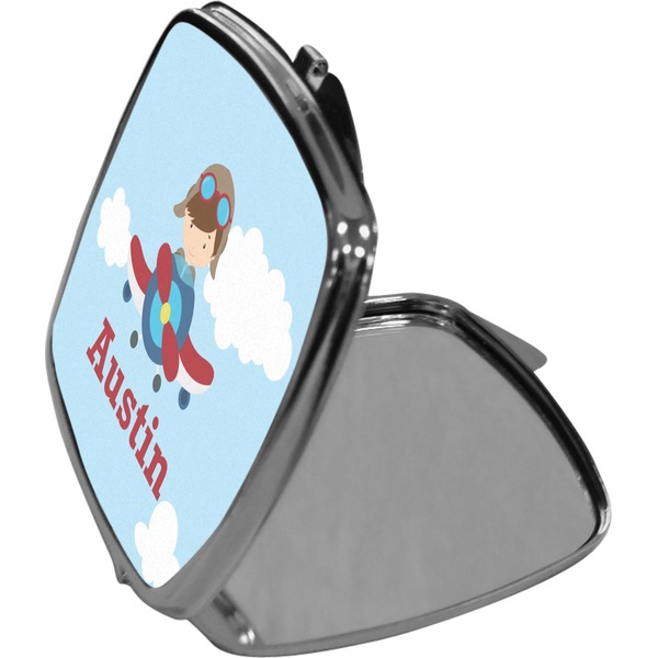 Airplane & Pilot Makeup Compact