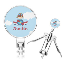 Airplane & Pilot Corkscrew (Personalized)