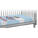 Airplane & Pilot Crib Fitted Sheet (Personalized)