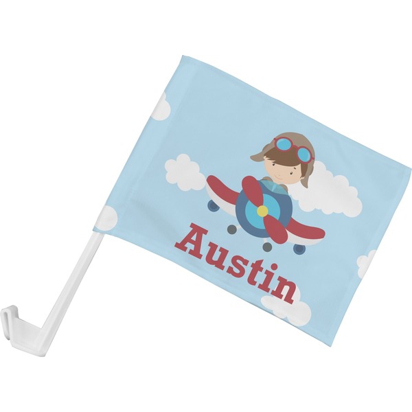 Custom Airplane & Pilot Car Flag - Small w/ Name or Text