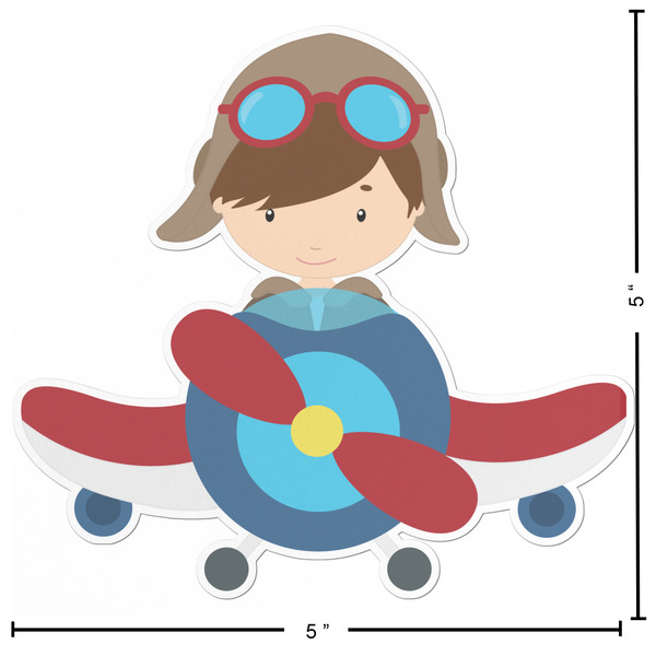 Airplane & Pilot Custom Shape Iron On Patches - L - APPROVAL