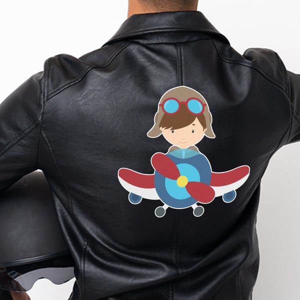 Airplane & Pilot Custom Shape Iron On Patches - XXXL - APPROVAL