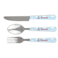 Airplane & Pilot Cutlery Set (Personalized)