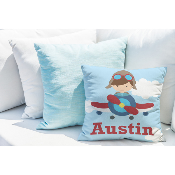 Airplane & Pilot Decorative Pillow Case - LIFESTYLE 2