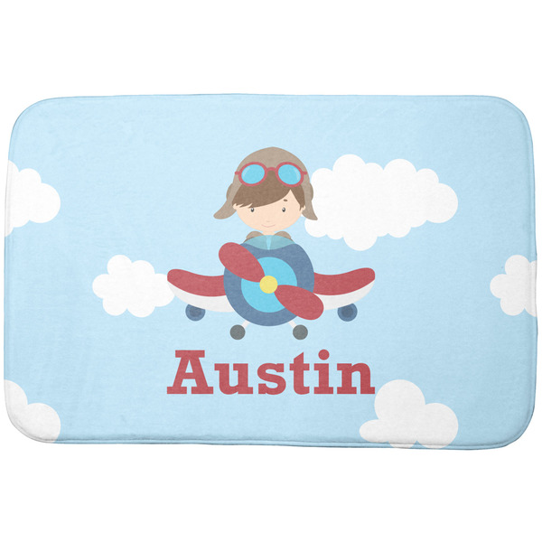 Custom Airplane & Pilot Dish Drying Mat (Personalized)