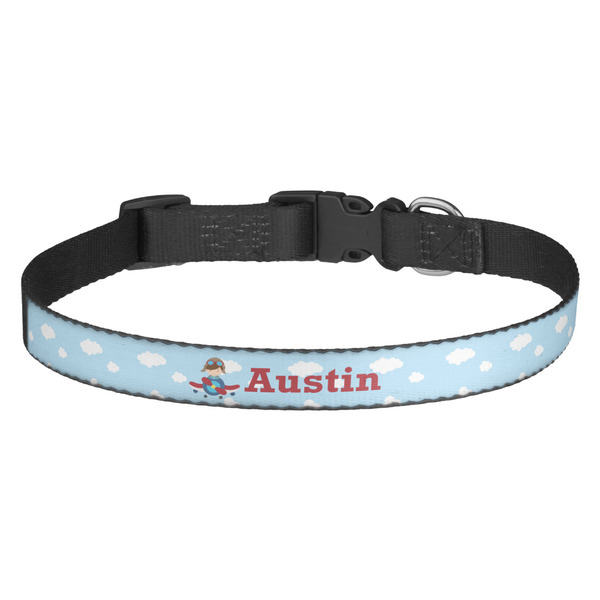 Custom Airplane & Pilot Dog Collar (Personalized)