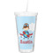 Airplane & Pilot Double Wall Tumbler with Straw (Personalized)