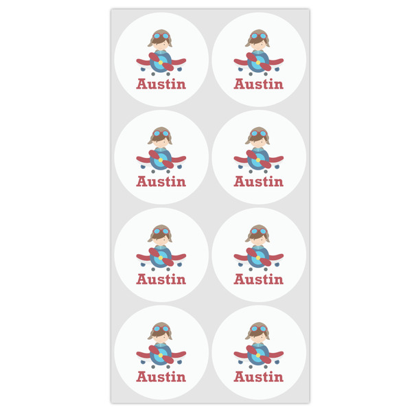 Airplane & Pilot Drink Topper - Medium - Set of 12