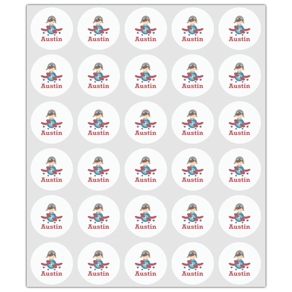 Airplane & Pilot Drink Topper - XSmall - Set of 30